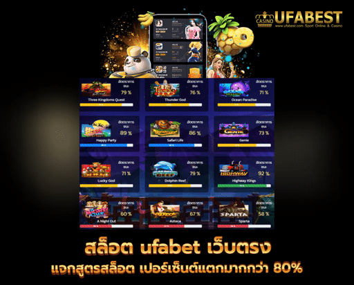 สล็อต ufabet เว็บตรง แจกสูตรสล็อต เปอร์เซ็นต์แตกมากกว่า 80%